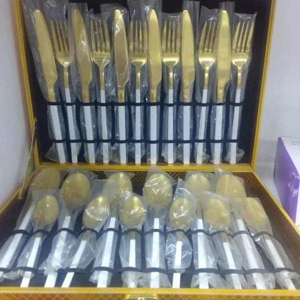Assorted Briefcase 24Pcs Cutlery Set - Image 3