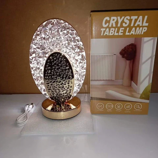 Assorted Rechargeable Crystal Table Lamps - Image 7