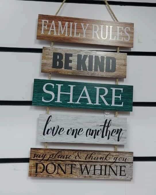 Assorted wooden home wall Hunging and bathroom decor plaques - Image 2