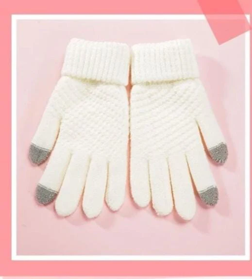Authentic Cashmere Winter Scarf, Touch Gloves, and Ear Muffs Set - Image 3