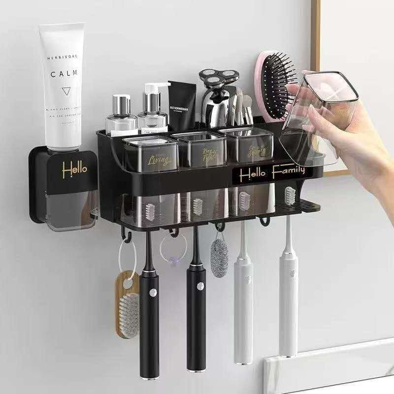 Automatic toothpaste Dispenser with 4 cups - Image 2