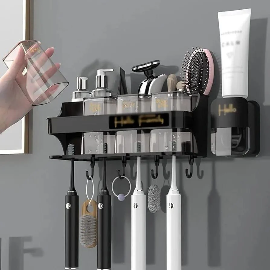 Automatic toothpaste Dispenser with 4 cups - Image 3