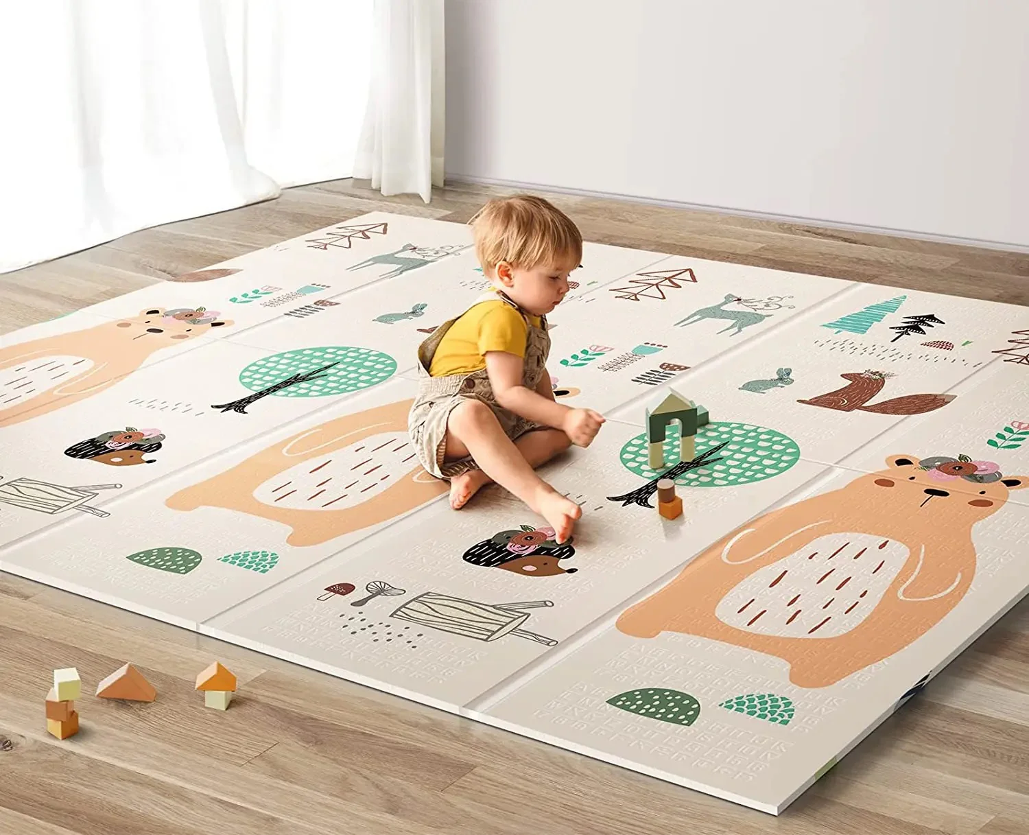 Baby Play Mat Foldable and Waterproof, Perfect for Floor Play Reversible and Versatile Playmat - Image 3