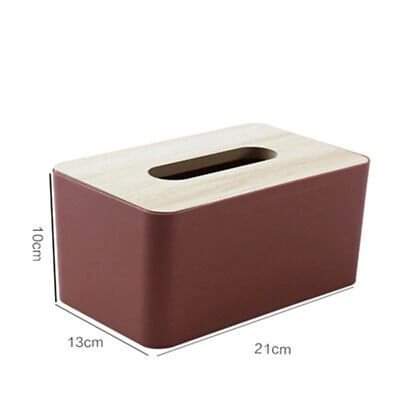 Bamboo lid Napkin Tissue Holder - Image 3