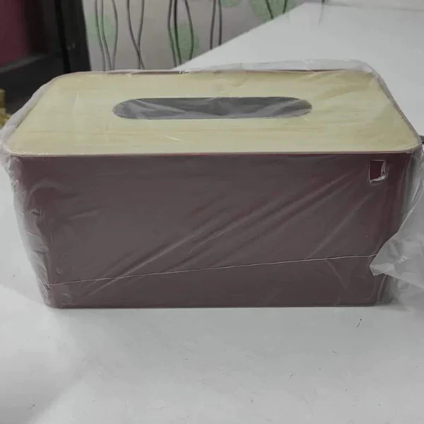 Bamboo lid Napkin Tissue Holder - Image 4