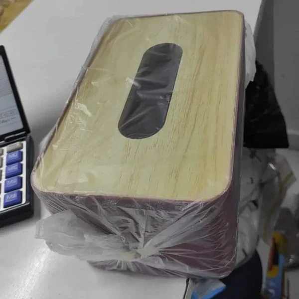 Bamboo lid Napkin Tissue Holder - Image 5