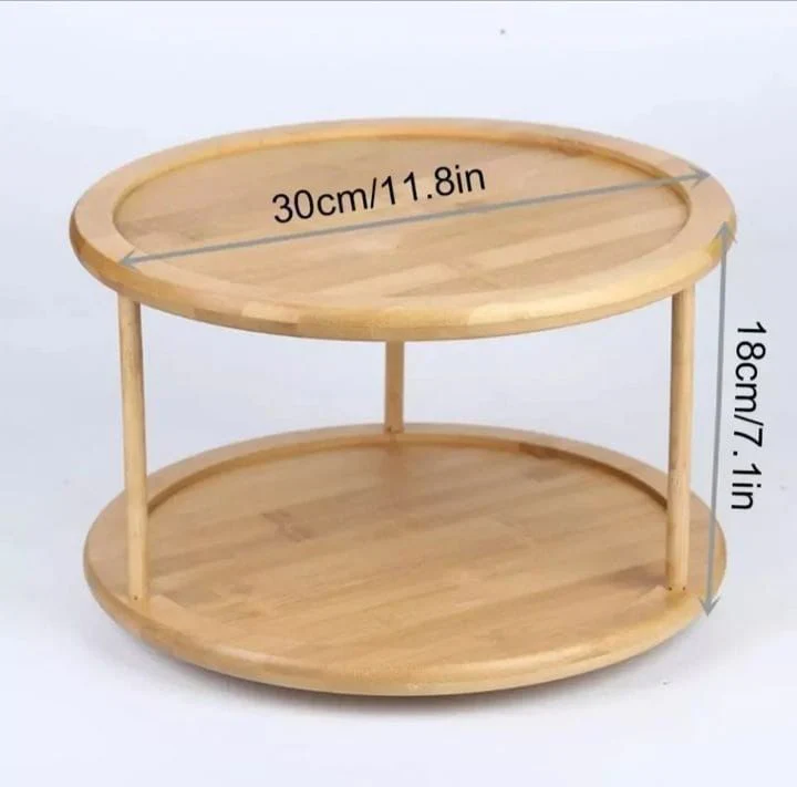 bamboo rotating spice rack - Image 3