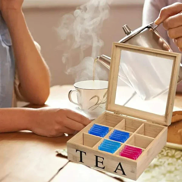 Bamboo Teabag Organizer - Image 3
