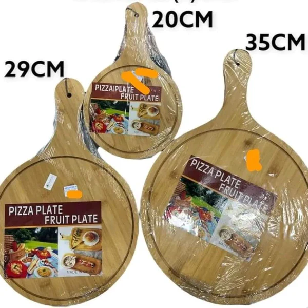 Bamboo wooden Pizza board/ chopping board - Image 3