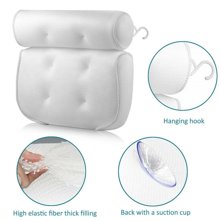 Bath tub Bath pillow size 37x35x10cm 6 silicone suction cups - Image 2