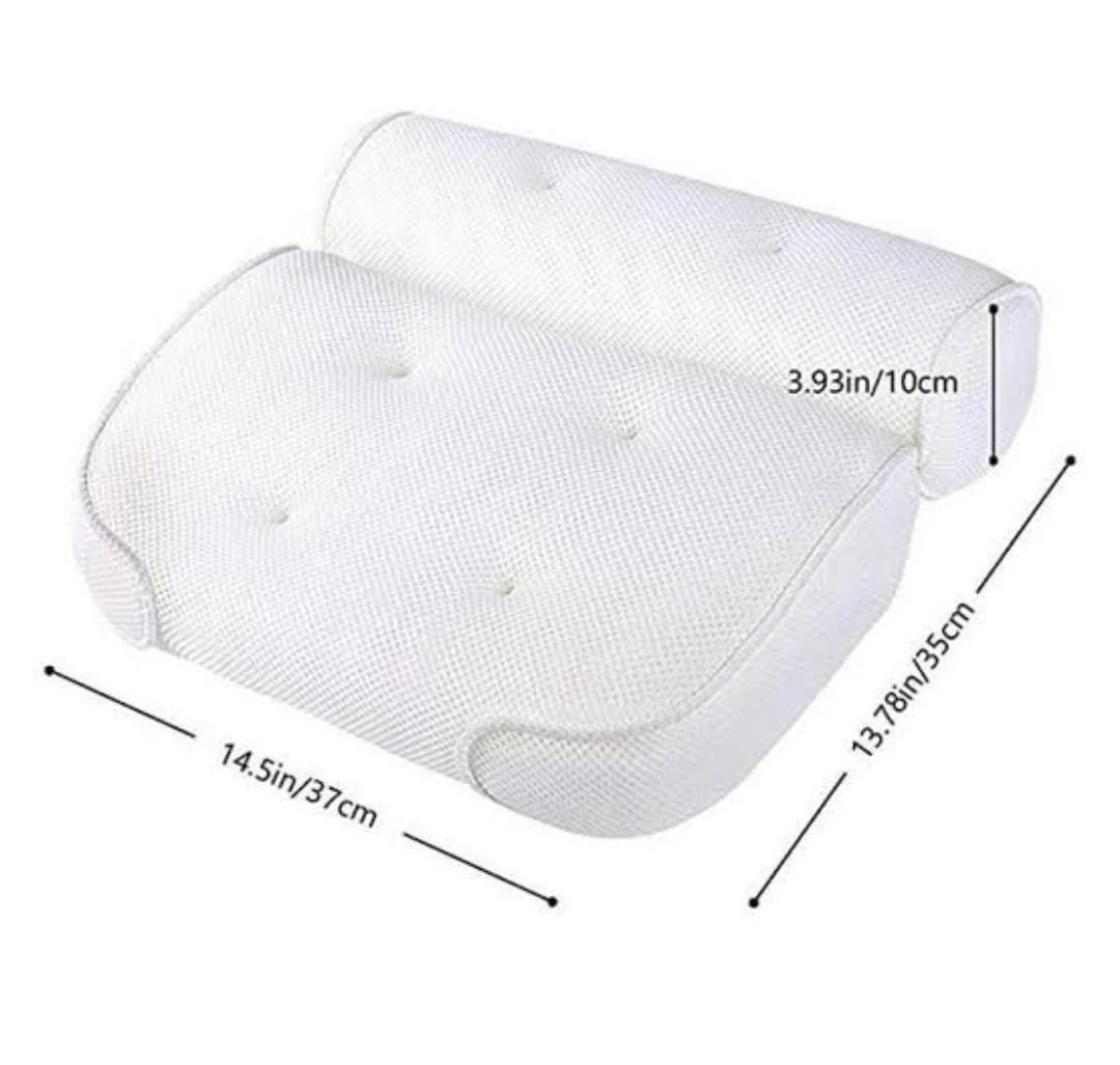 Bath tub Bath pillow size 37x35x10cm 6 silicone suction cups - Image 3
