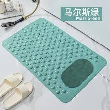 Bathroom Anti-Slip Mat with Lazy Scrubber. Non-Slip Rubber Bath Mat - Image 5