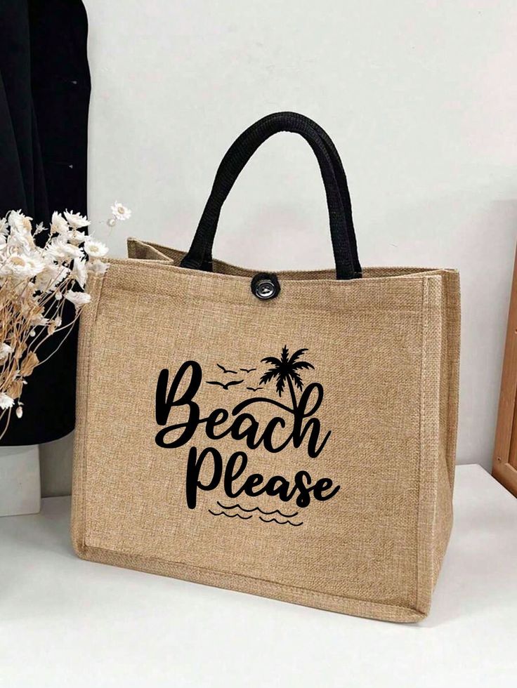 Beach Print Tote Bag - Image 2