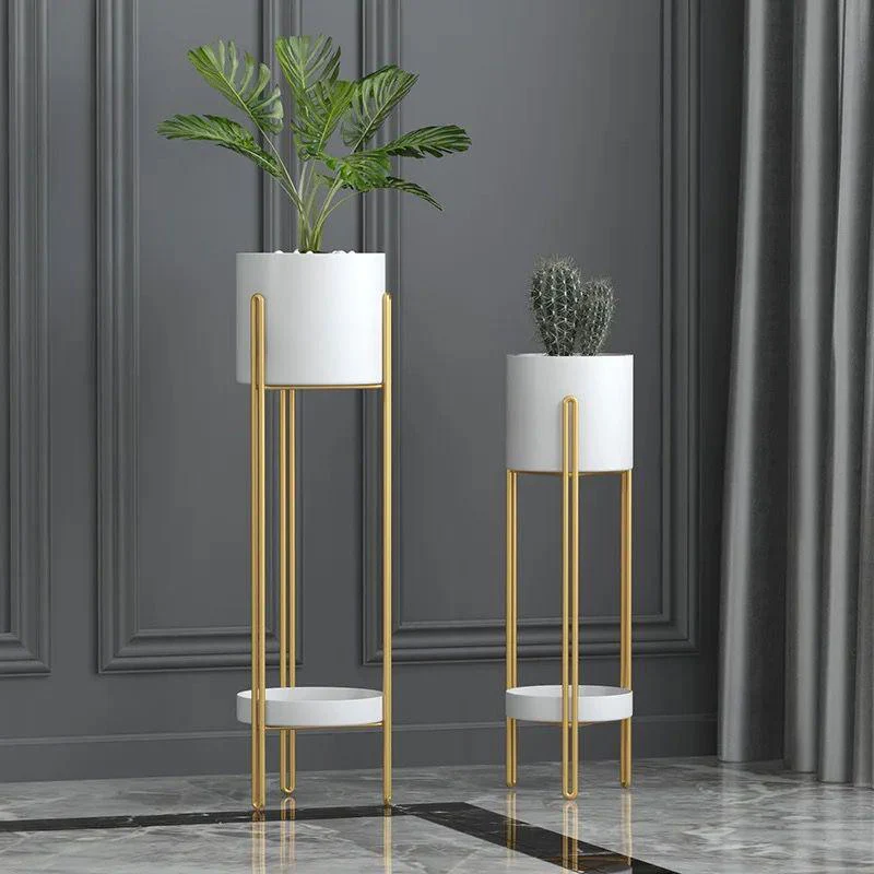 Beautiful Metal Floor Plant Stand - Image 2