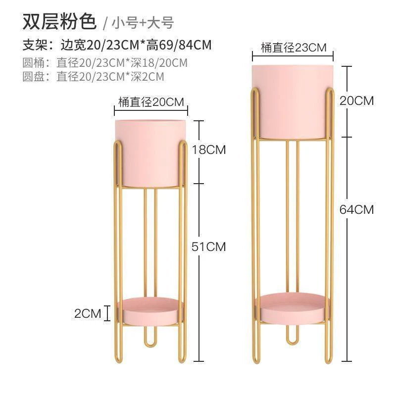 Beautiful Metal Floor Plant Stand - Image 6