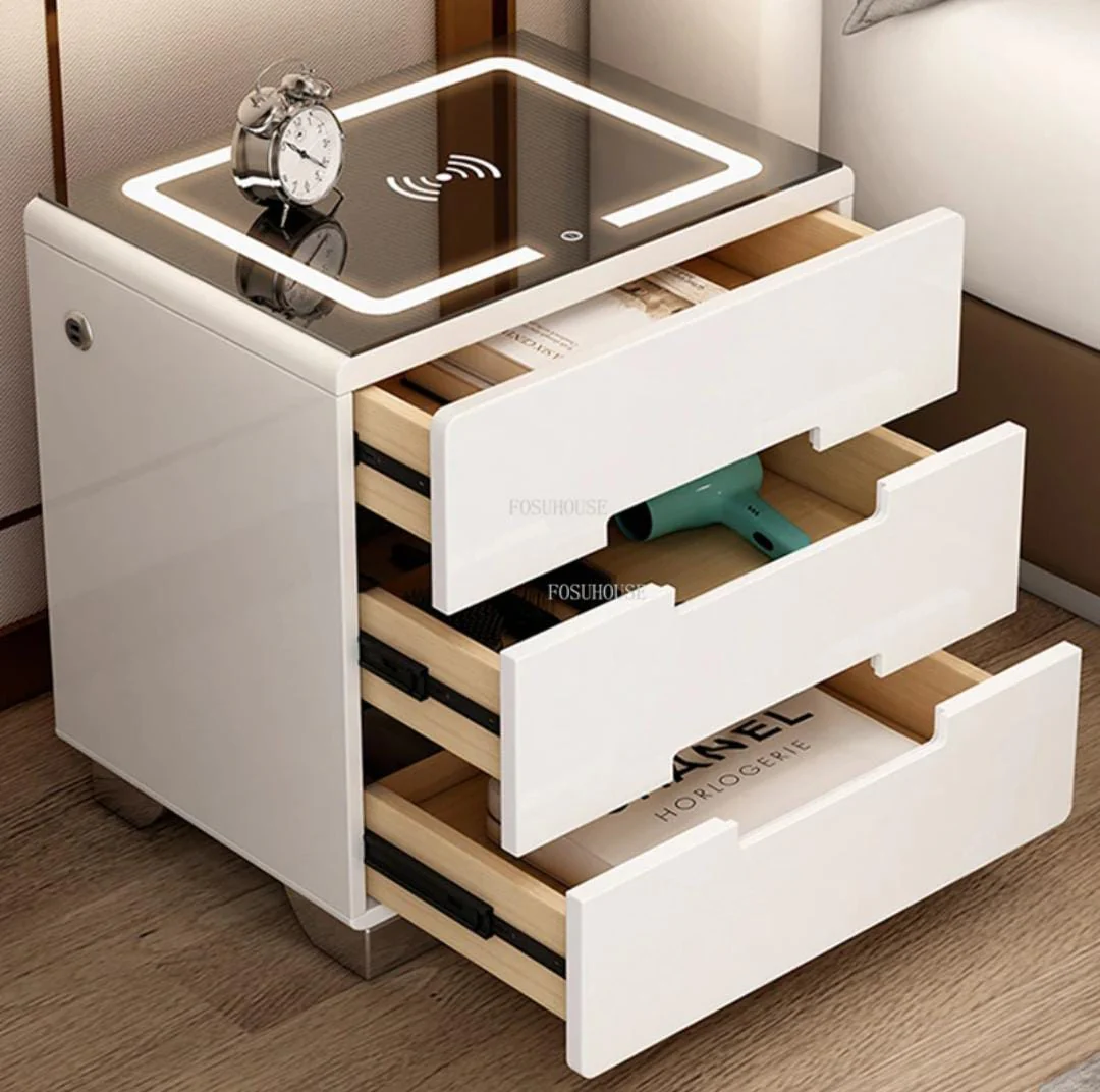 Bedside table with Lighting with wireless charging system. - Image 3