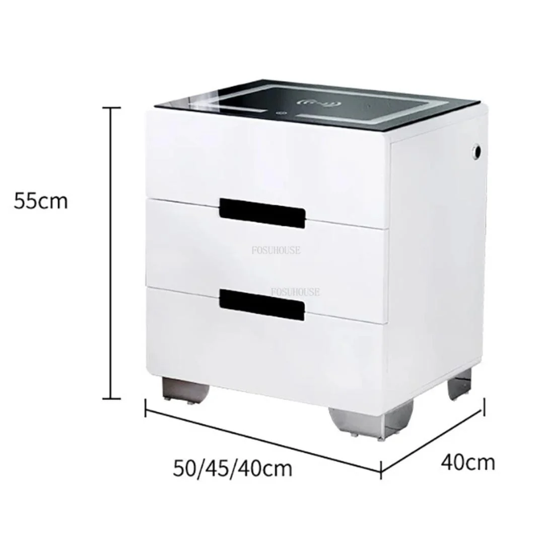 Bedside table with Lighting with wireless charging system. - Image 4