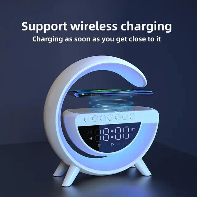 Big G Smart Night Light Wireless bluetooth speaker with Clock and  alarm clock - Image 2