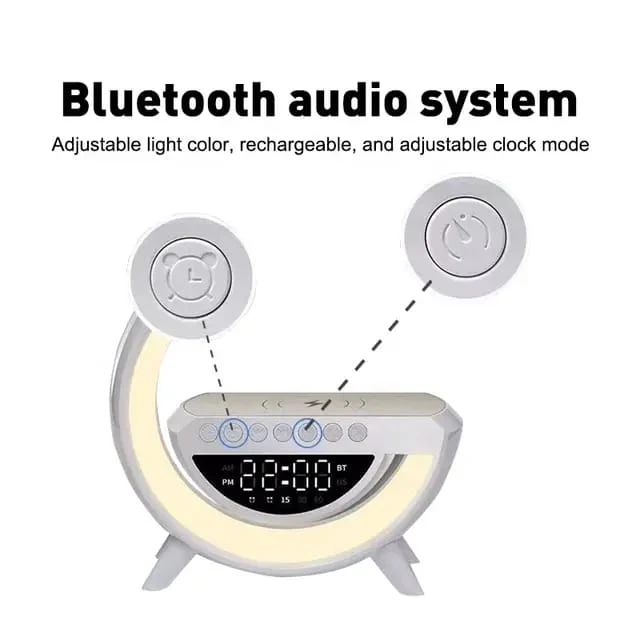Big G Smart Night Light Wireless bluetooth speaker with Clock and  alarm clock - Image 3