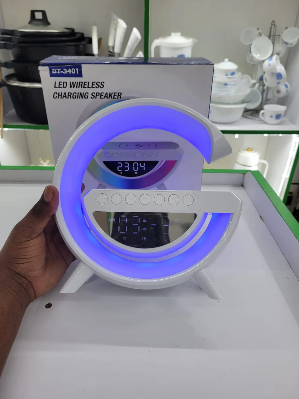 Big G Smart Night Light Wireless bluetooth speaker with Clock and  alarm clock - Image 6