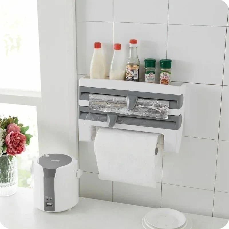 Big size Triple paper dispenser with top shelf - Image 3