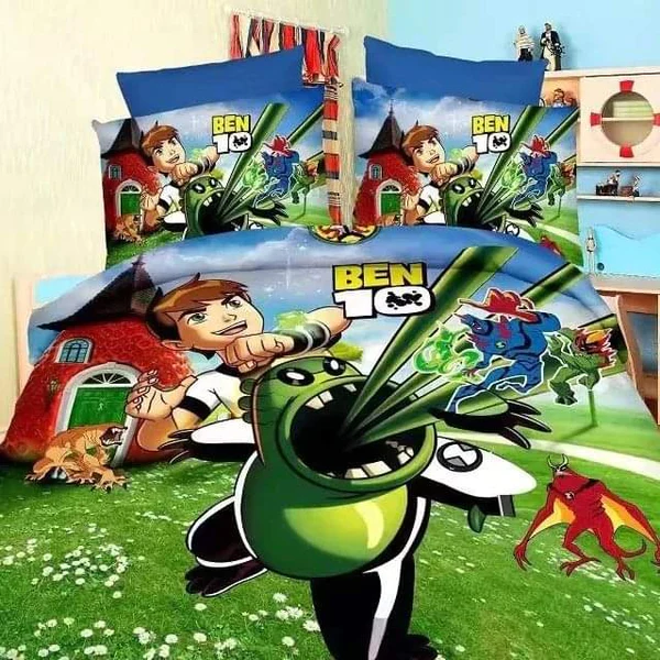 Binded Cartoon Themed Cotton Duvet Set - Image 5