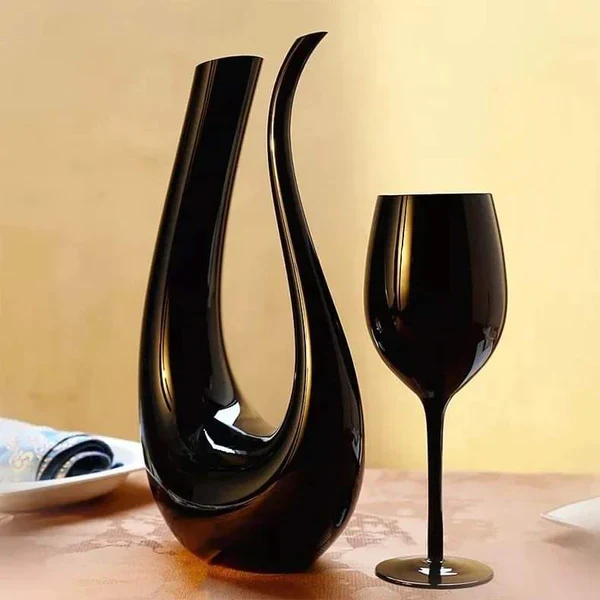 Black wine glasses - Image 3