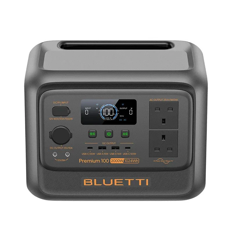 BLUETTI Premium 100 V2 Portable Power Station 1024Wh 2000W – TurboBoost, LiFePO4, Solar & UPS Backup - Image 5
