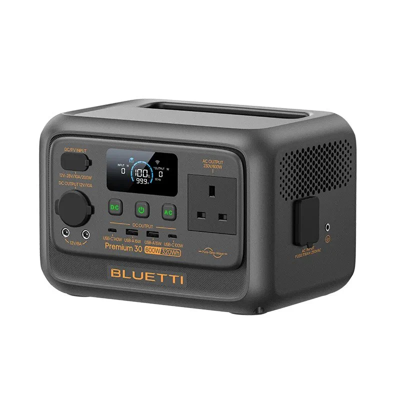 BLUETTI Premium 30 V2 Portable Power Station 320Wh 600W – LiFePO4, UPS, 140W USB-C, 4.3kg Lightweight - Image 4