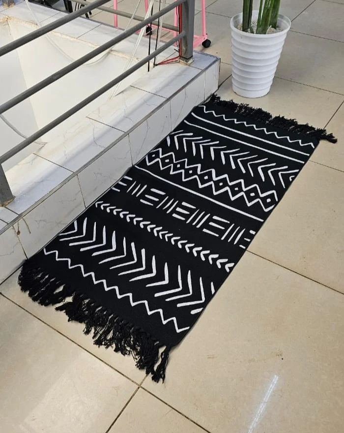 Bohemian Geometric Rugs with Tassles - Image 2