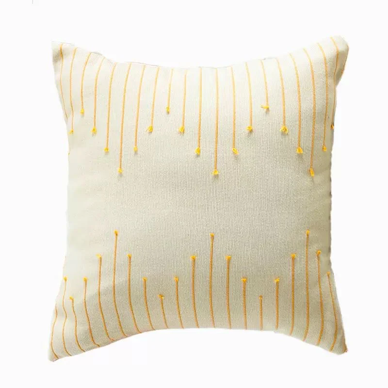 Boho Cotton Woven Pillowcases 45x45cm | Tufted Tassel Cushion Cover for Sofa Decor - Image 27
