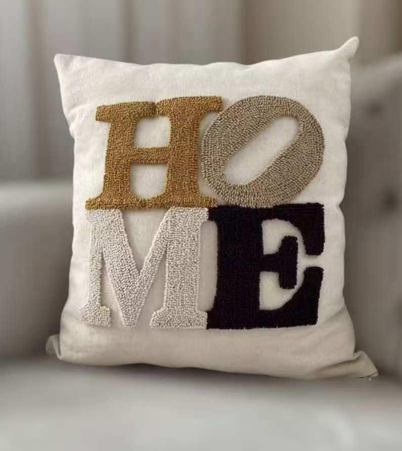 Boho Cotton Woven Pillowcases 45x45cm | Tufted Tassel Cushion Cover for Sofa Decor - Image 32