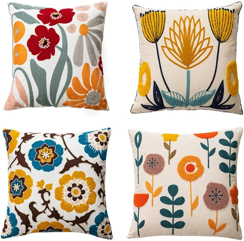 Boho Nordic Woven Pillowcases 45x45cm | Decorative Tassel Pillow Cases Kenya - Image 2