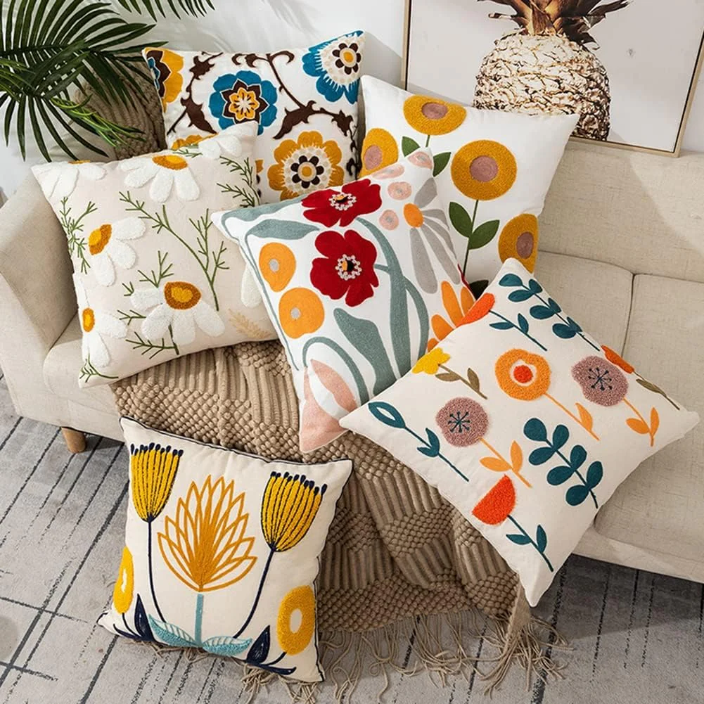 Boho Nordic Woven Pillowcases 45x45cm | Decorative Tassel Pillow Cases Kenya - Image 3