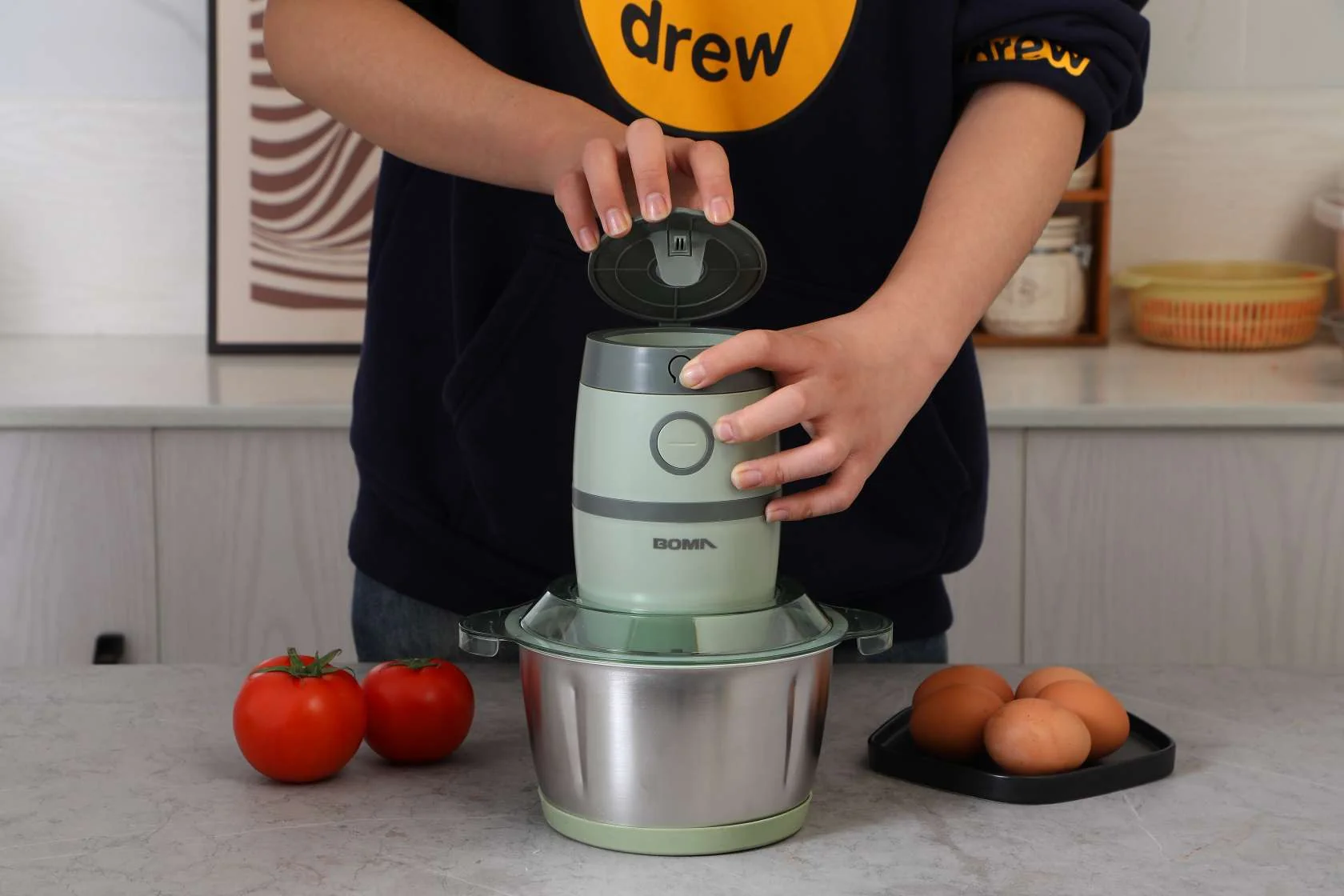 Boma Multifunctional Meat Grinder Food Chopper 2L - Image 4