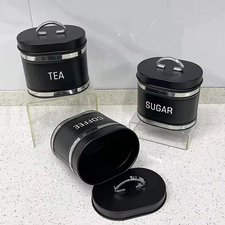 Bread Bin & 4-Piece Canister Set – Tea, Coffee & Sugar - Image 6