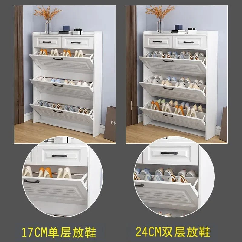 Bucket Flip Shoe Cabinet – Modern Slim Shoe Rack with Flip-Top Storage | High-Capacity Entryway Organizer for Homes in Kenya - Image 7