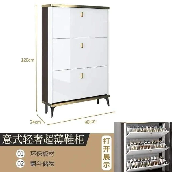 Bucket Flip Shoe Cabinet (Double Layer) - Image 4