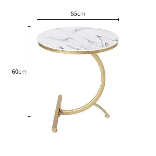 C Shaped Modern Accent Table - Image 3