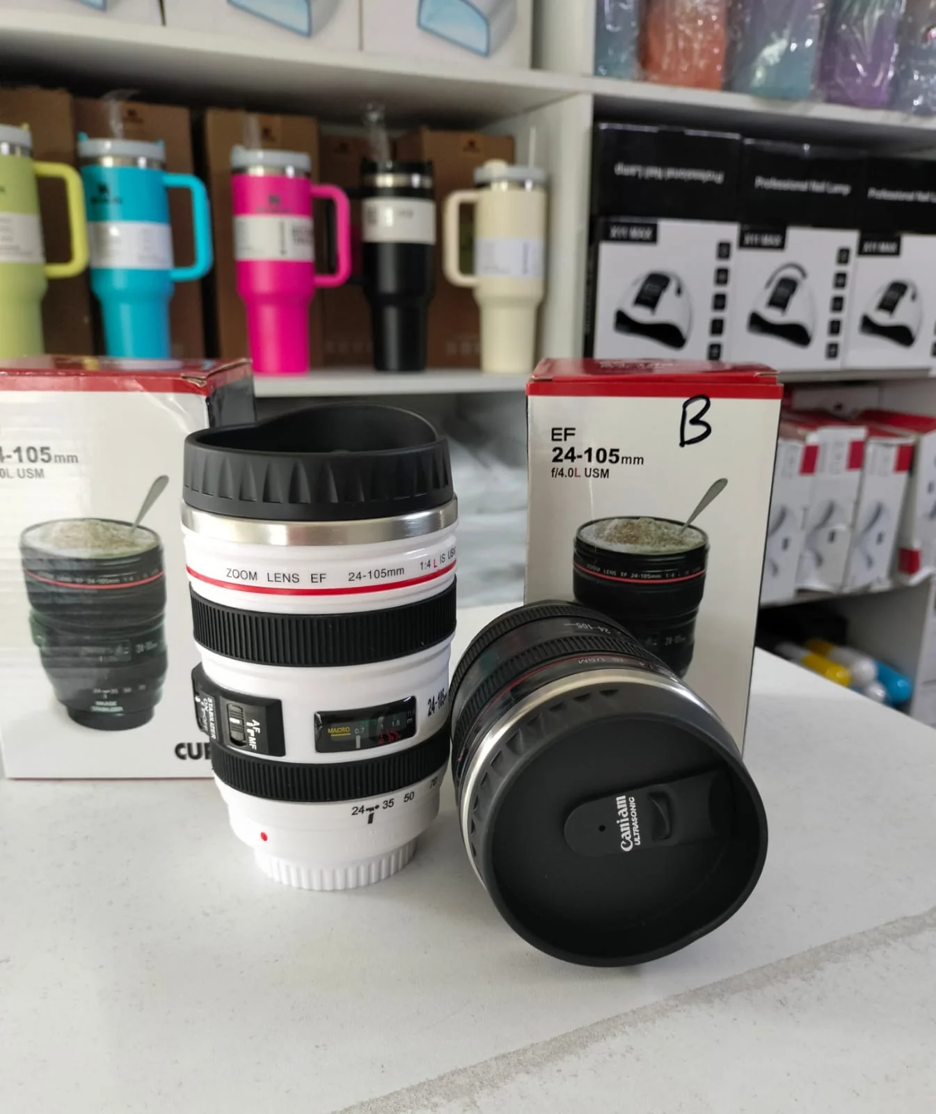 Camera Lens travel thermal Mug - Image 5