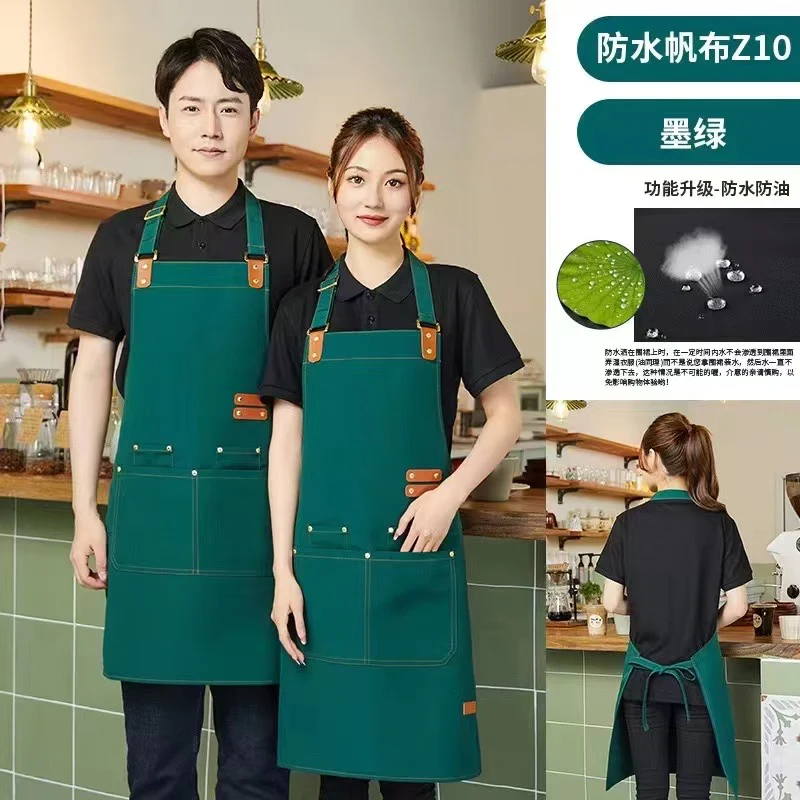 Canvas Cross Back Chef Apron | Adjustable Straps & Large Pockets Kenya - Image 10
