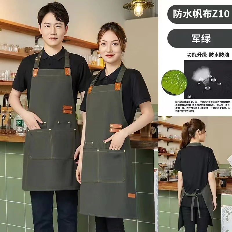 Canvas Cross Back Chef Apron | Adjustable Straps & Large Pockets Kenya - Image 11