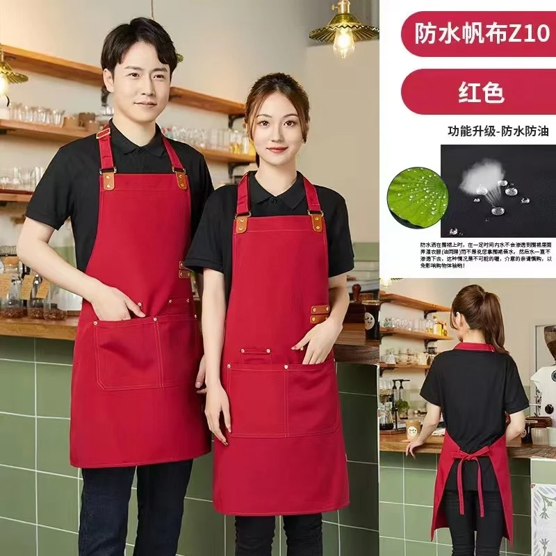 Canvas Cross Back Chef Apron | Adjustable Straps & Large Pockets Kenya - Image 12
