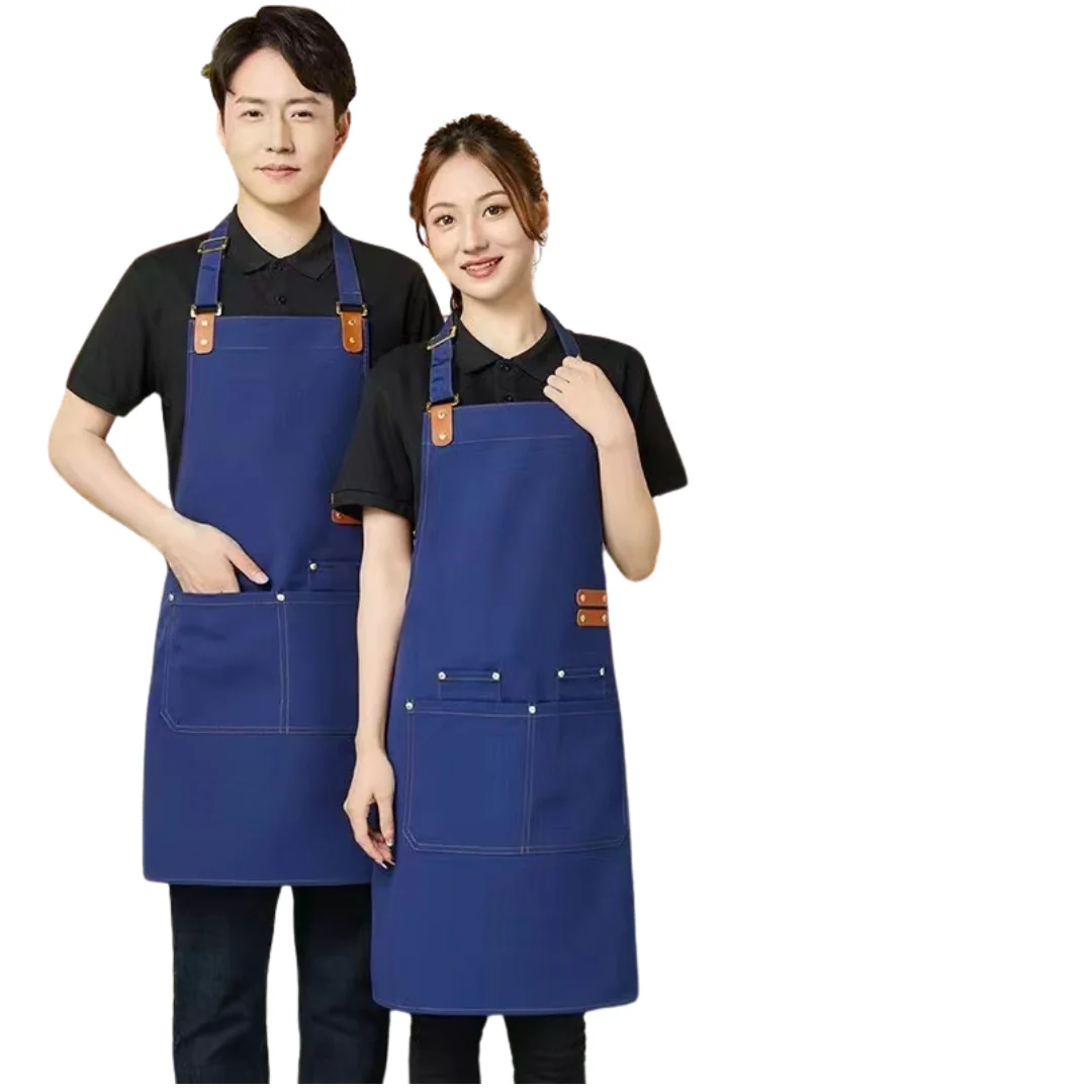 Canvas Cross Back Chef Apron | Adjustable Straps & Large Pockets Kenya - Image 2