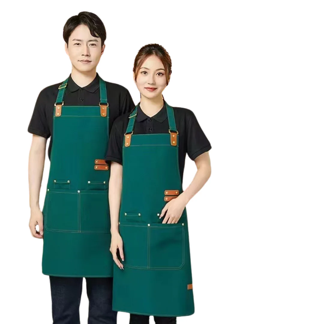 Canvas Cross Back Chef Apron | Adjustable Straps & Large Pockets Kenya - Image 3