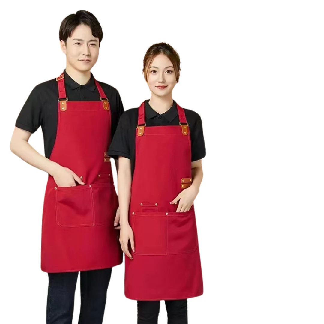 Canvas Cross Back Chef Apron | Adjustable Straps & Large Pockets Kenya - Image 5
