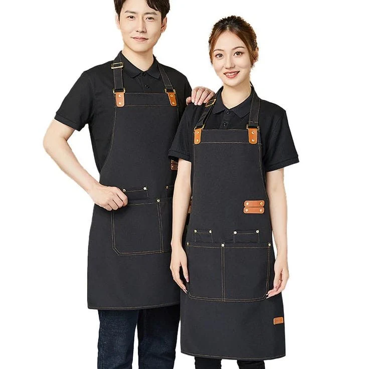 Canvas Cross Back Chef Apron | Adjustable Straps & Large Pockets Kenya - Image 6