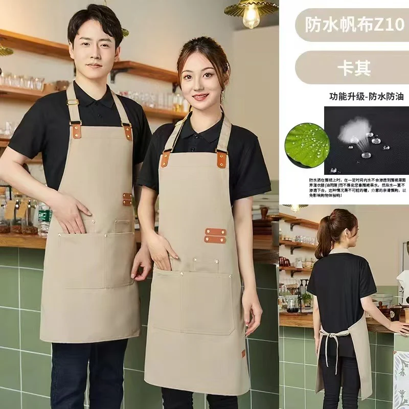 Canvas Cross Back Chef Apron | Adjustable Straps & Large Pockets Kenya - Image 7