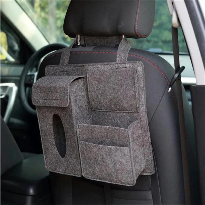 Canvas Material Car Back Seat Organizer - Image 3