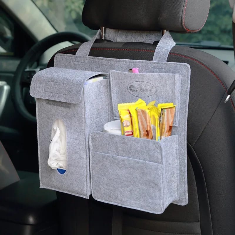 Canvas Material Car Back Seat Organizer - Image 4